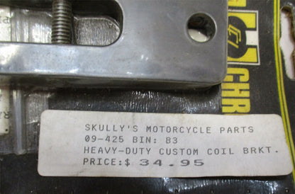 Harley Davidson Chrome Heavy Duty Custom Coil Bracket 09-425