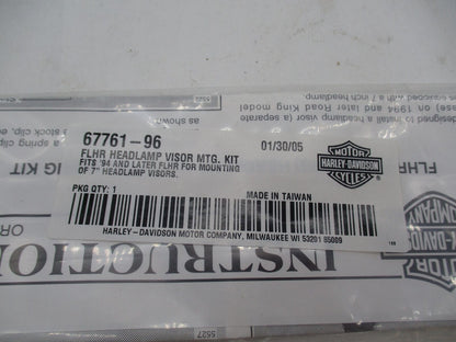 Harley  Davidson Genuine NOS Headlamp Headlight Visor Mounting Kit 67761-96