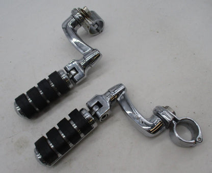 Harley Davidson Genuine Highway Pegs w/ Crash Bar Clamp Mounting Brackets