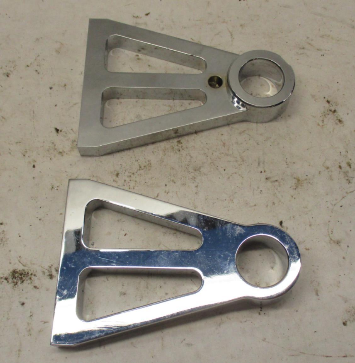 Harley Davidson License Plate Mounting Brackets Polished Aluminum