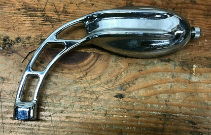 Harley Left side Rear View Mirror Chrome Slotted Arm with Unique Tilting Mirror