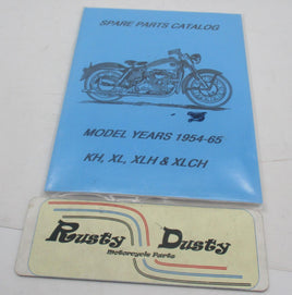 Harley Davidson V-Twin 48-0306 Spare Parts Book for 1954-1965 XL KH XLH XLCH