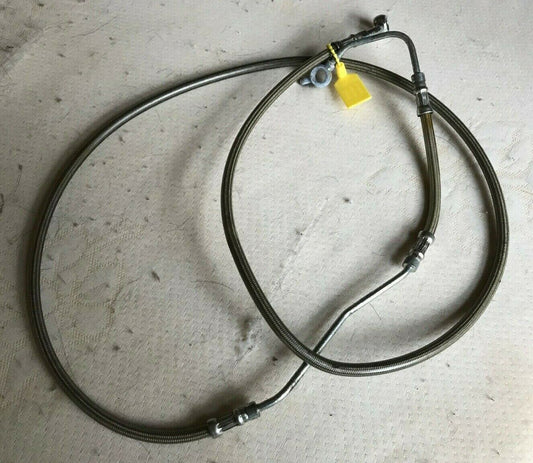 EB514 2009 HARLEY FLTRSE3 CVO ROAD GLIDE FRONT MASTER TO ABS BRAKE LINE HOSE