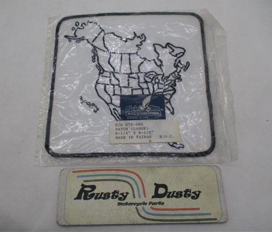 Add on Accessories North America Map Large Patch 678-060 6.25" x 6.5"