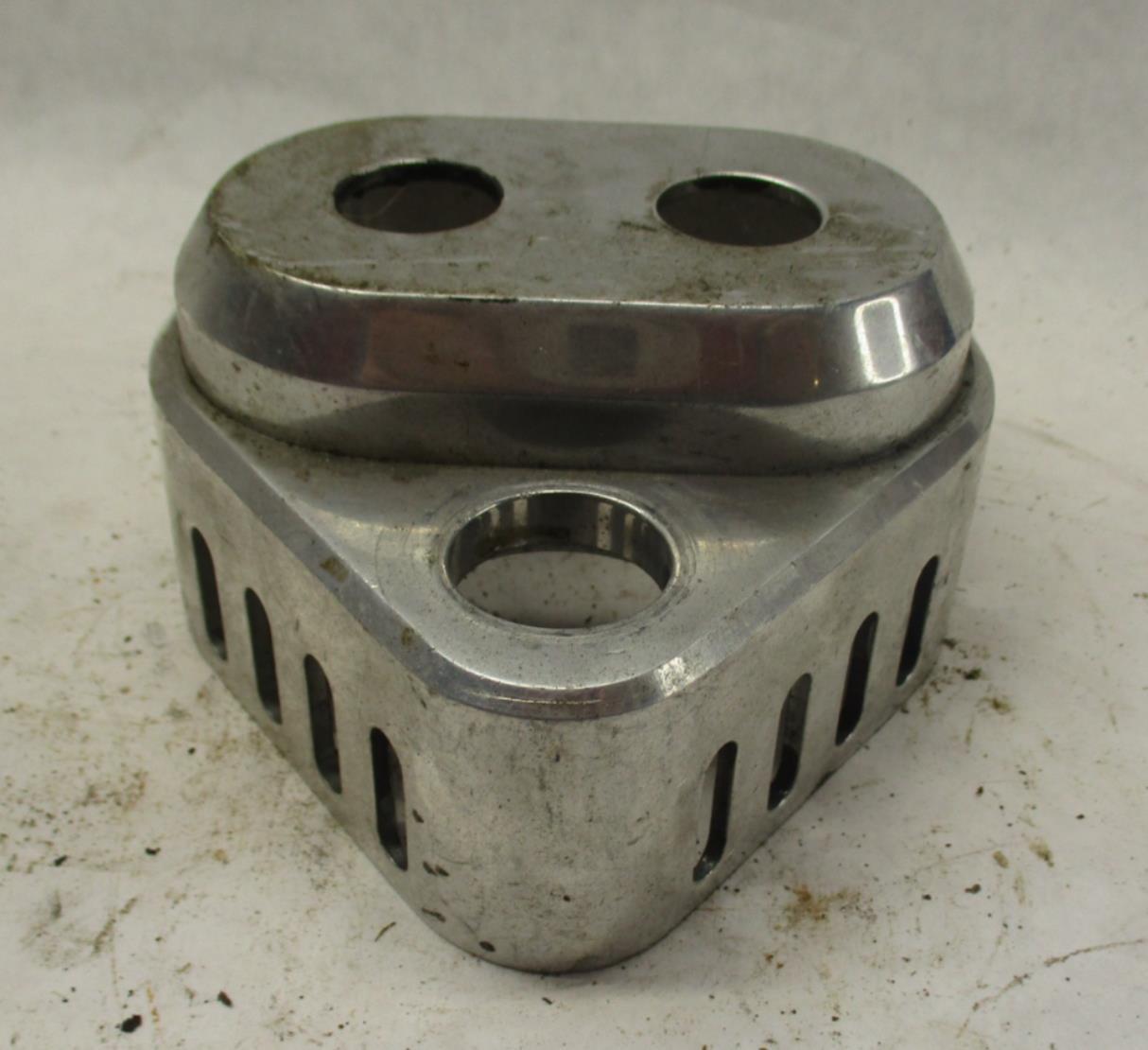 Harley Davidson Aluminum Slotted Handlebar Riser Mount Cover Custom Electra