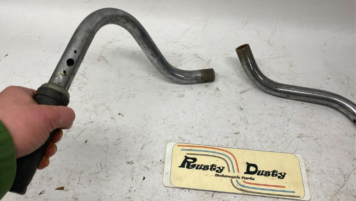 Harley Davidson Ironhead Sportster OEM Buckhorn Handlebars 2 Piece Set #2