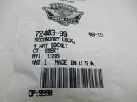 Harley Davidson Genuine NOS 4-Way Socket Secondary Lock 72403-99