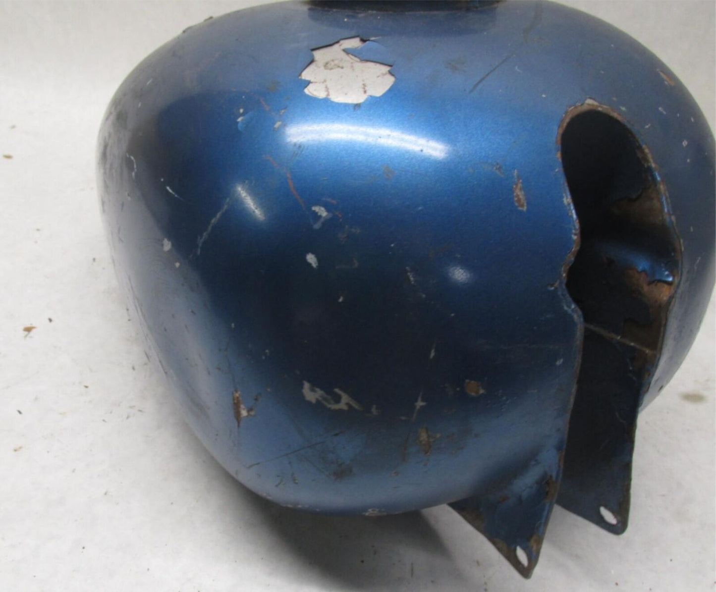 Vintage Motorcycle AHRMA Blue Gas Fuel Tank Unknown Model Esso Jawa CZ