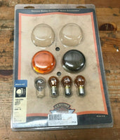 HARLEY 69304-02 BULLET TURN SIGNAL LENSES w/ BULBS! FREE SHIPPING