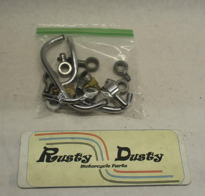 Mixed Lot of Harley Davidson Chrome Oil Lines and Connections