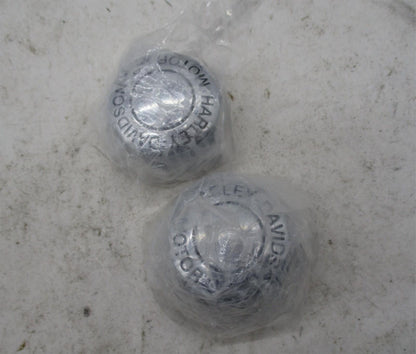 Pair of Harley Davidson Genuine NOS Motor CO. Chrome Axle End Cap Covers