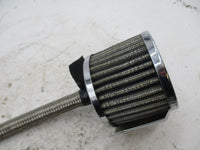 Harley Davidson K&N Chrome Breather Filter w/ Hose Line