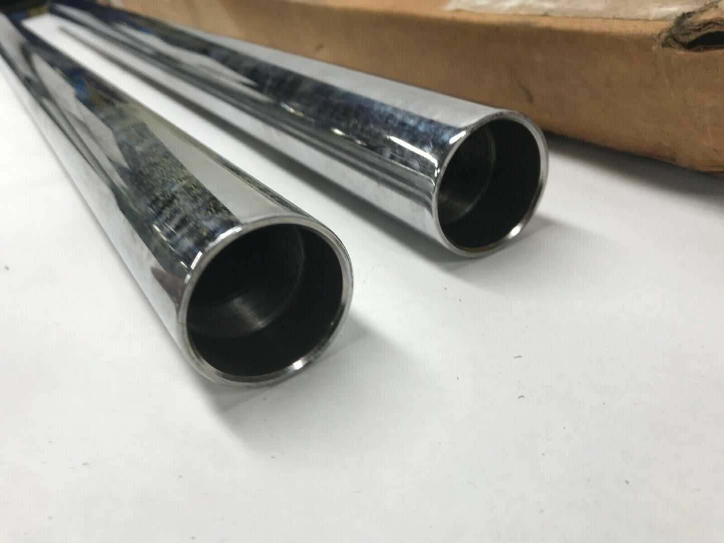 Custom Cycle T1341 41mm Show Chrome Fork Tubes - 32.25in.