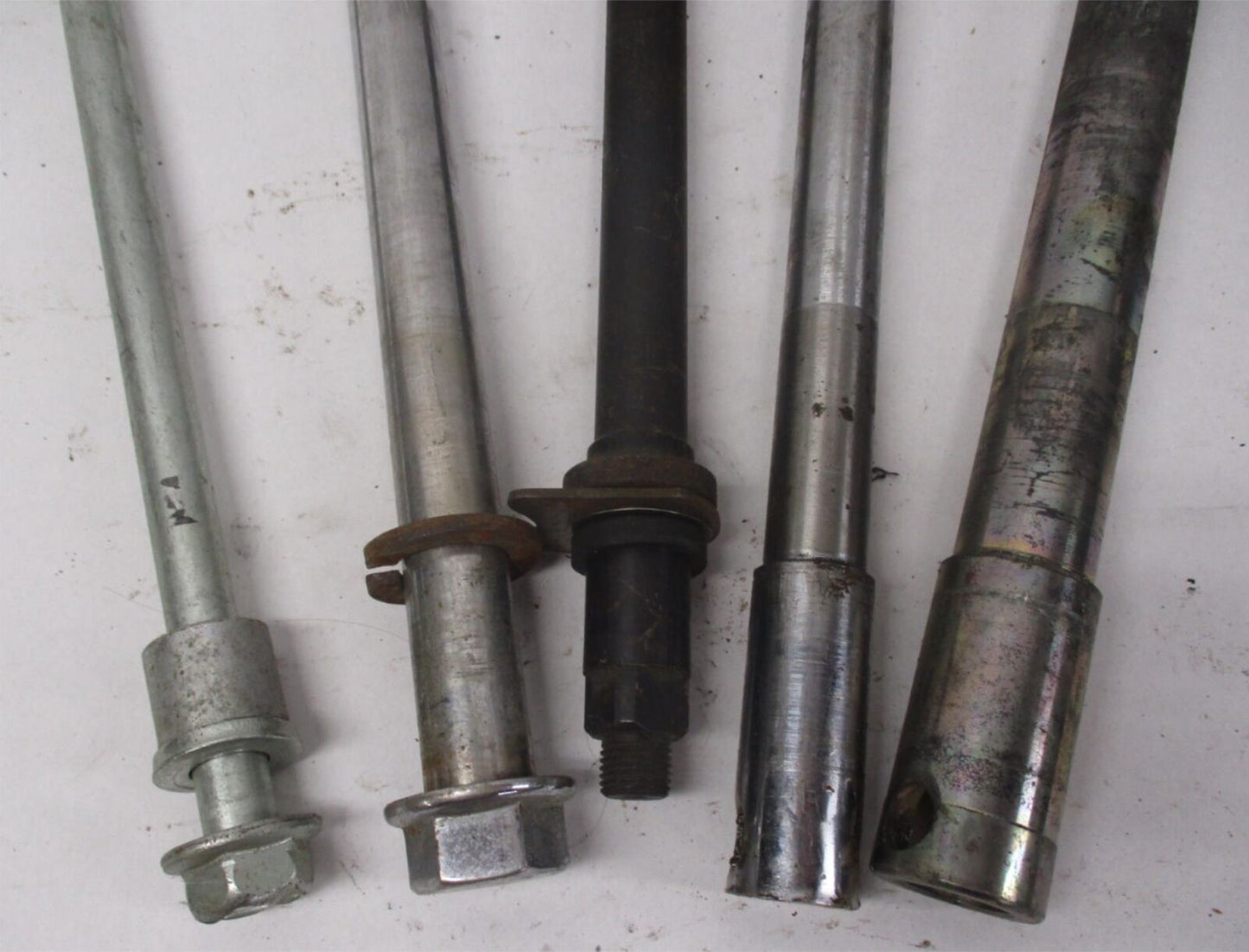 Mixed Lot of (5) Harley Front Rear Wheel Axles Softail Dyna sportster #4