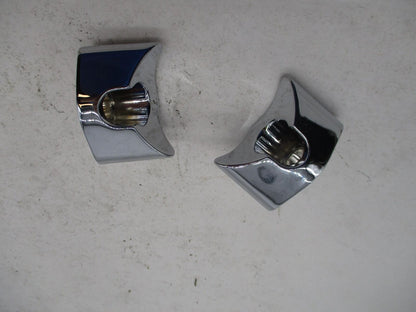 Pair of Harley Davidson Chrome Curved Clamp Covers