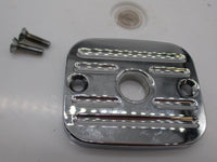 Harley Davidson Grooved Slotted Chrome Brake Master Cylinder Top Cover