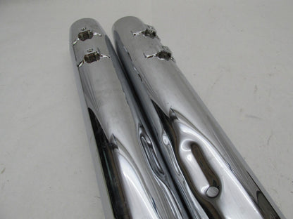 Set of Harley Davidson Touring Chrome Stock Exhaust Mufflers 65547-07 65354-07