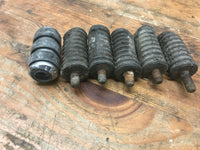 lot of (6) Vintage Harley Davidson Rubber Toe Shift Pad Peg