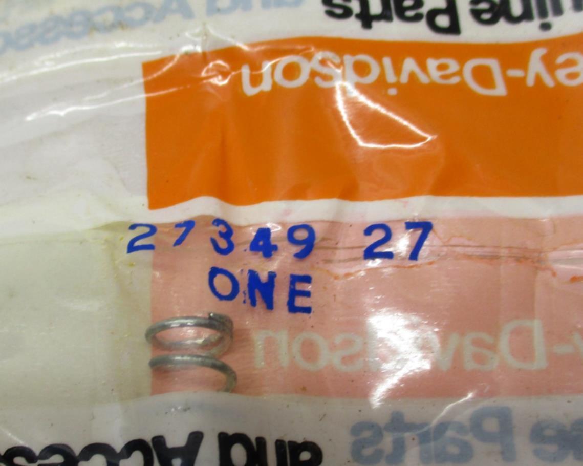 Harley Davidson Genuine NOS Low Speed Needle Spring 27349-27