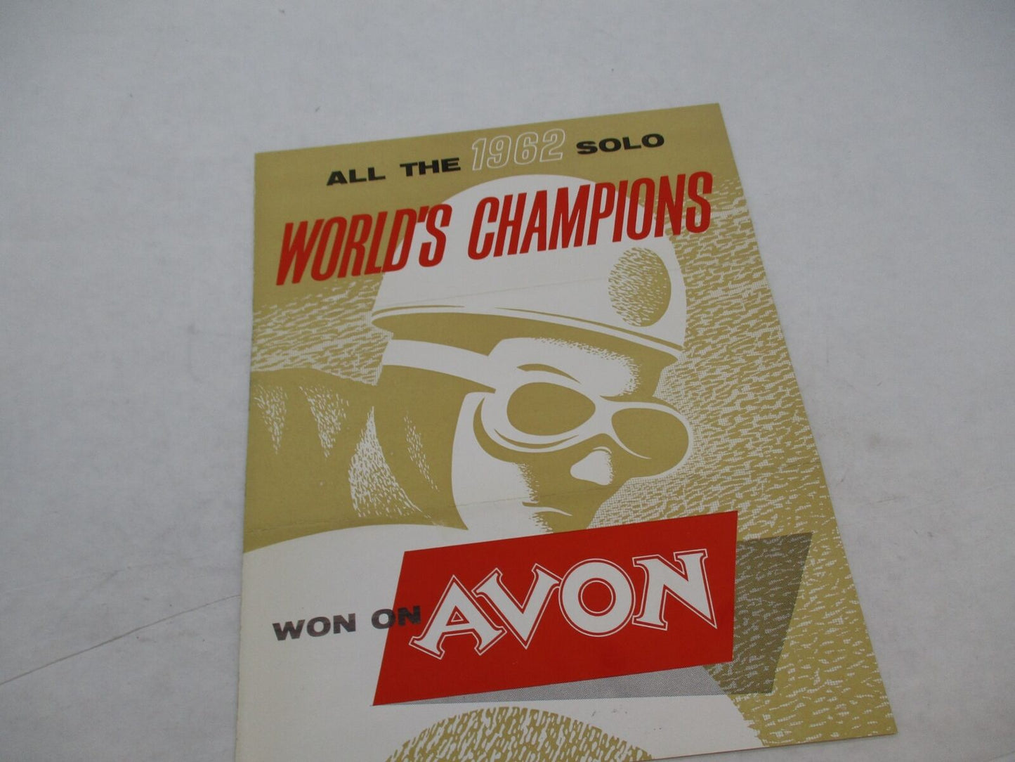 Vintage Avon Tires 1962 Solo World's Champions Winners Brochure