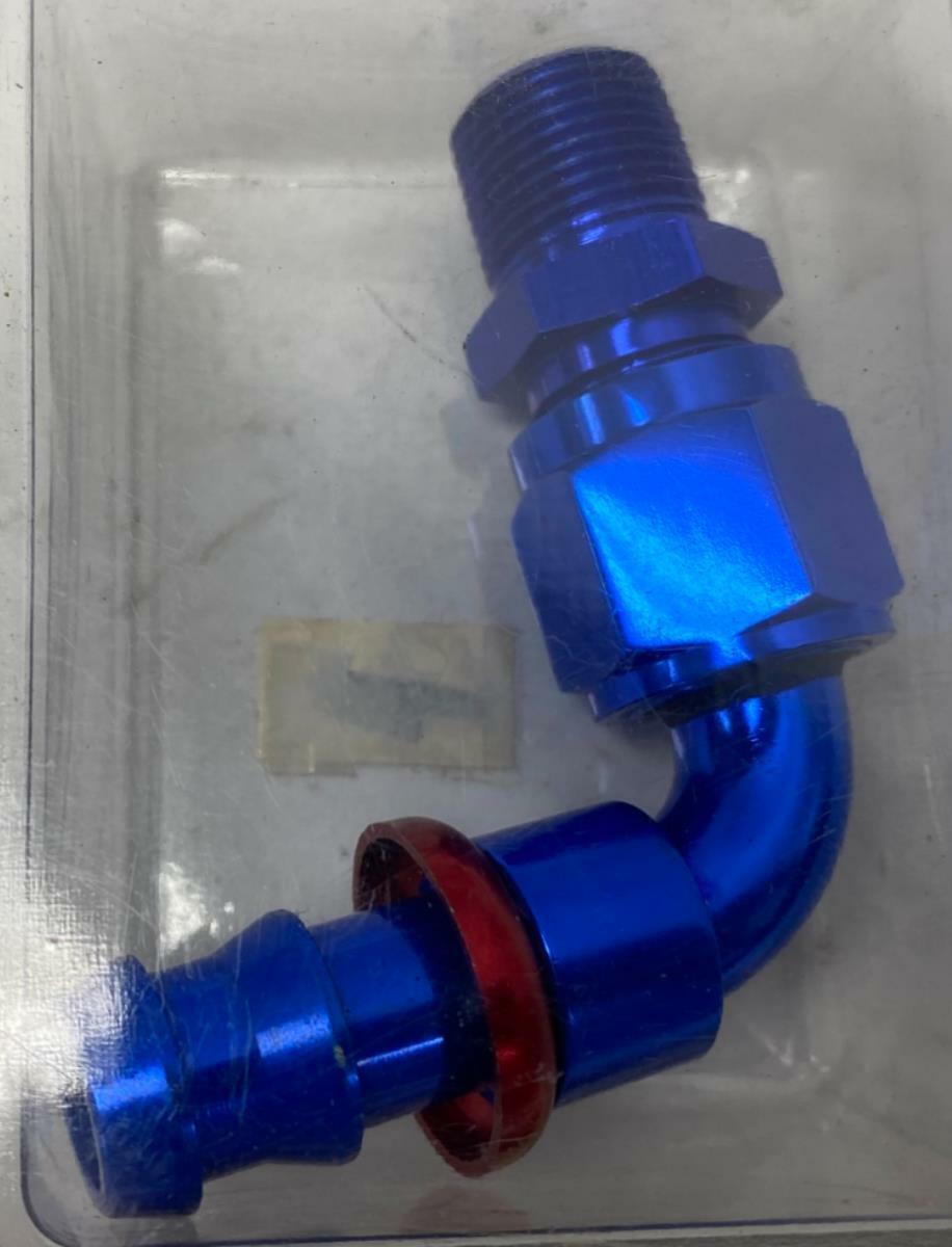 Redhorse Performance Right Angle Push Lock Hose End