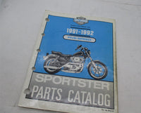 Harley Davidson Official 1991-1992 Sportster Five Speed Parts Catalog 99451-92