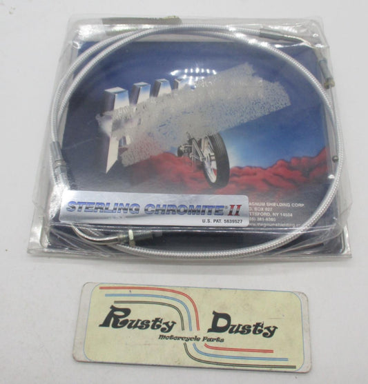 Magnum Sterling Chromite II Braided Idle Cable Kawasaki Vulcan 900 0651-0489