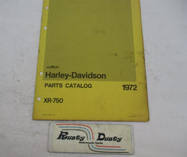 Harley-Davidson Official Factory 1972 AMF XR-750 Parts Catalog 99442-72R