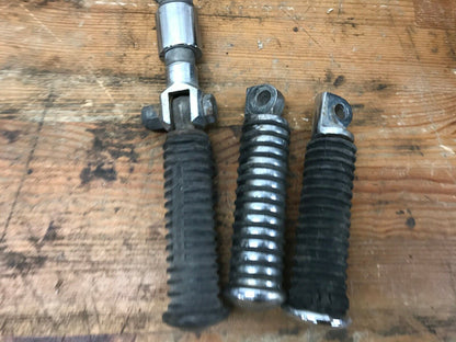 Lot of Harley Flathead Shovelhead Ironhead  Foot Pegs Rests round Rubber