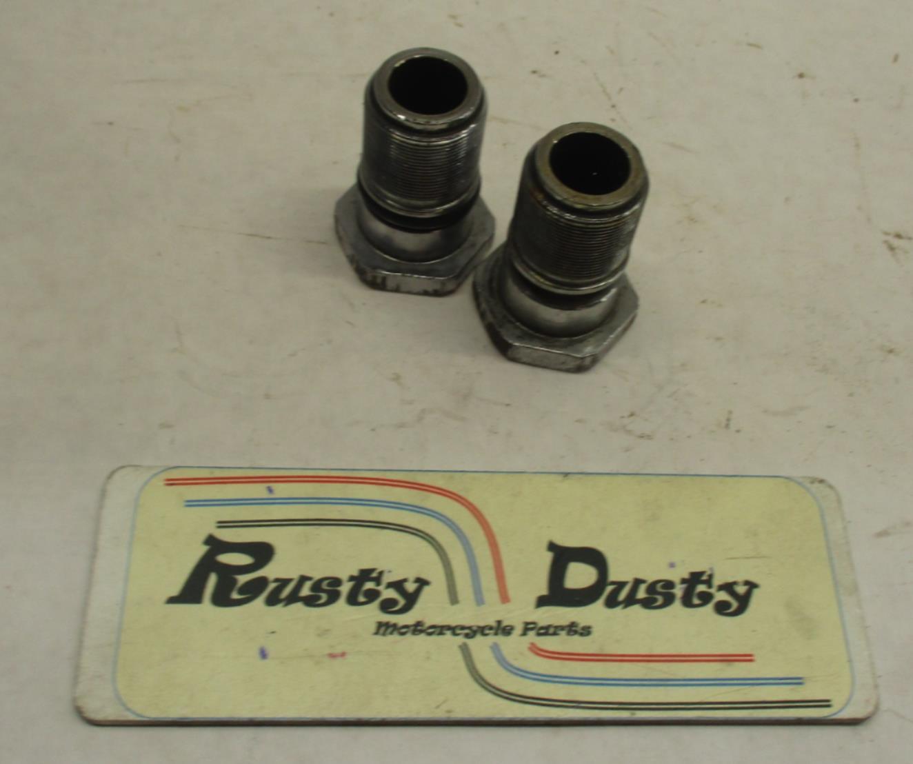 Harley Davidson Chrome Front Fork Top Caps Nuts