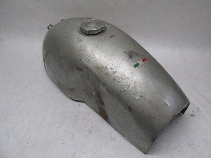 Vintage Italian Made in Itlay Silver Cafe Racer Motorcycle Gas Tank Gilera ?