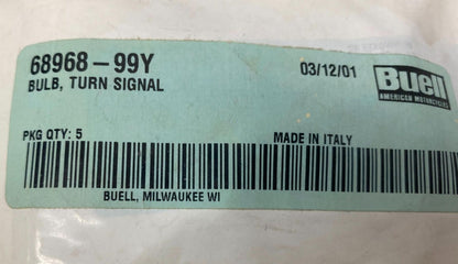 Harley Buell Genuine Turn Signal Bulbs Lot (5) 68968-99Y