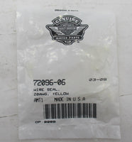 Lot of 30 Harley Davidson Genuine NOS Yellow Wire Seal 20AWG 72096-06