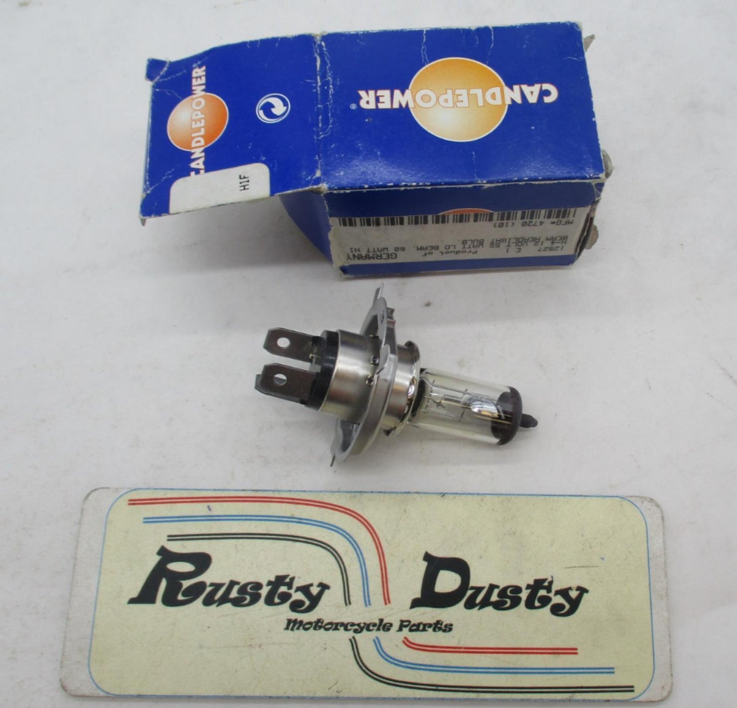 Motorcycle Candle Power Headlight Bulb 60W H4 12527 55 / 60 watt