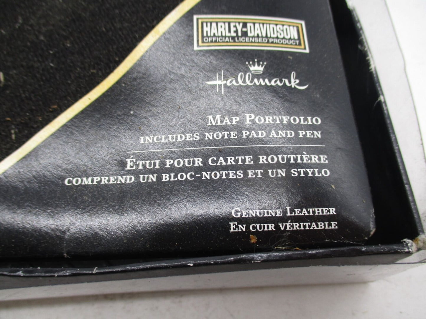 Harley Davidson Geuine Hallmark 2004 Map Portfolio w/ note pad & Pen