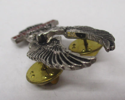 Kawasaki Silver & Red Motorcycle Bike Cruiser Rider Vest Jacket Eagle Metal Pin