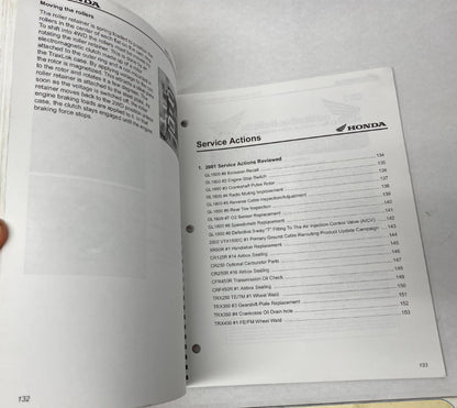 Honda 2002 Technicians New Model Guide