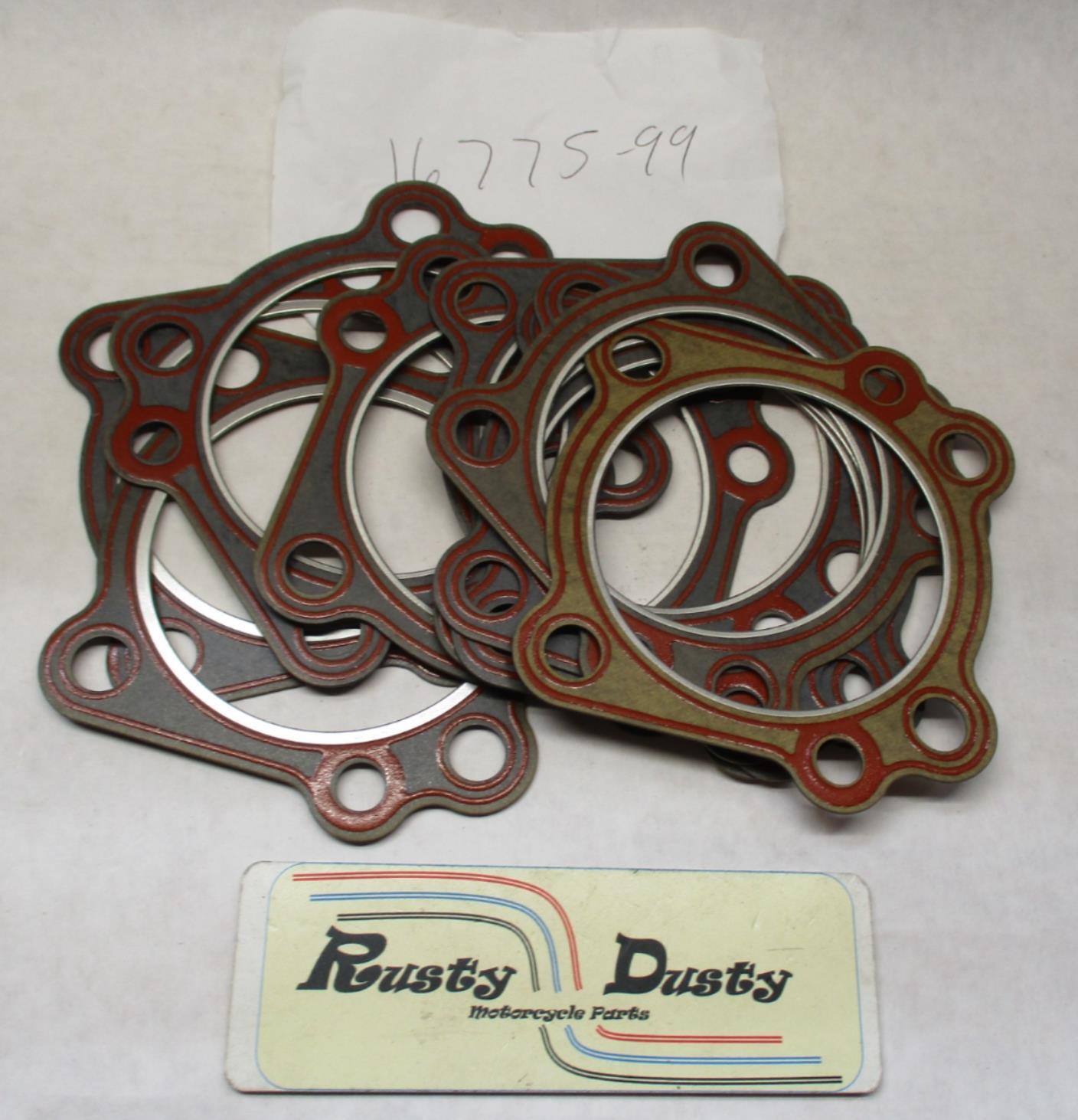 Lot of (10) Harley Davidson Cylinder Head Gaskets 16775-99