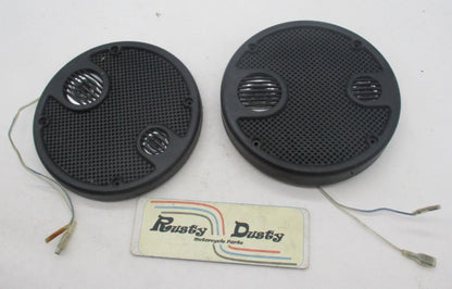 Pair of Harley Davidson Speaker Grill Covers with Integrated Tweeters