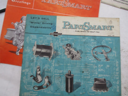 Lot of 6 Vintage Chevrolet Chevy Part Smart Car Manuals Books