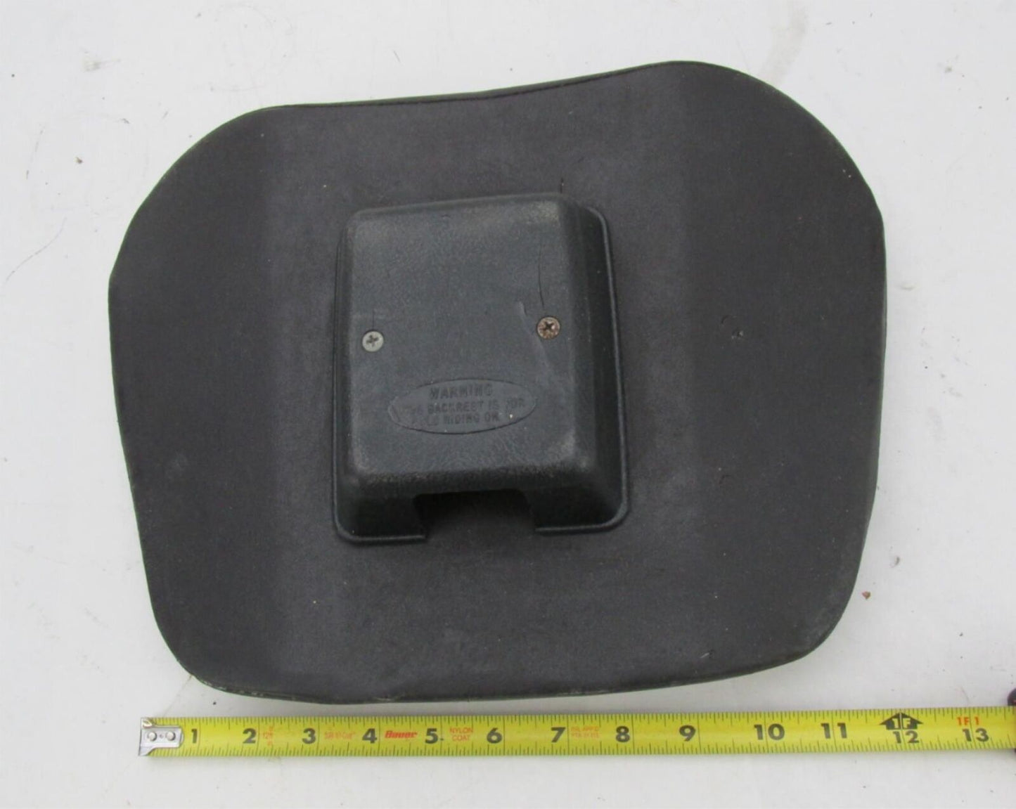 Vintage Honda Goldwing GL Black Backrest Pad 13" x 10"