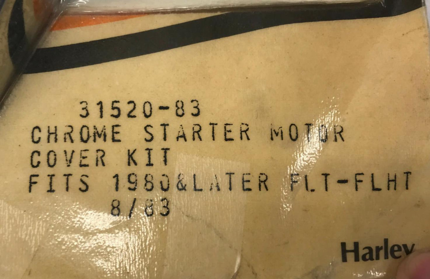 Harley Davidson Genuine part FLT FLHT Chrome Starter Motor Cover Kit 31520-83