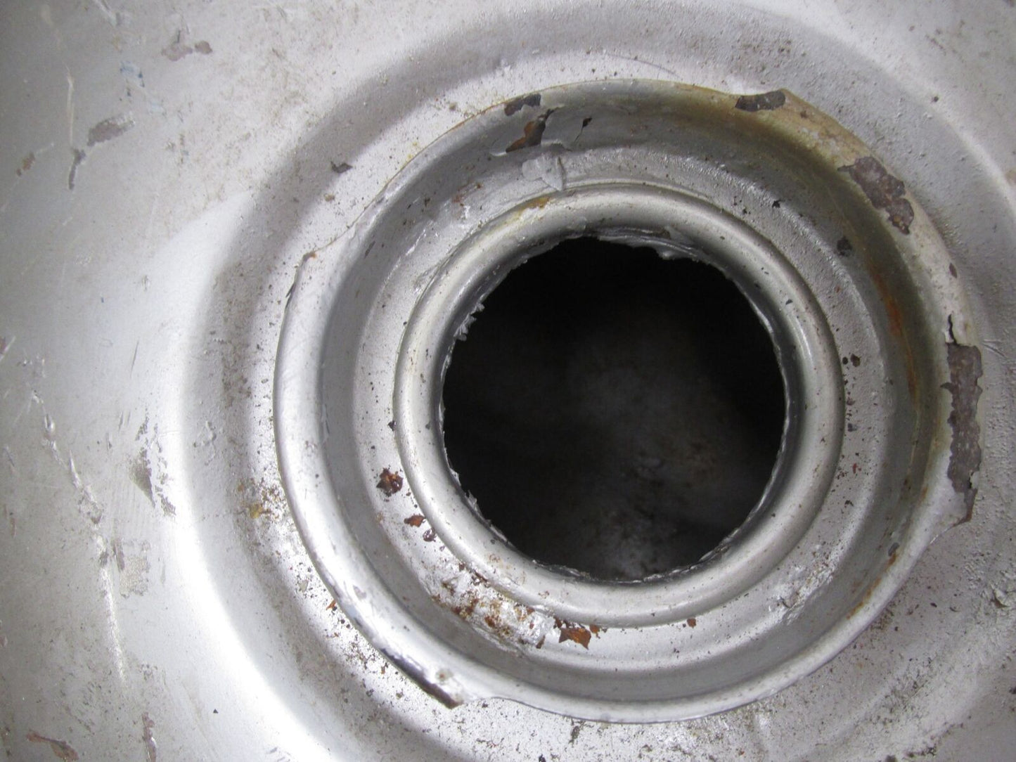 Vintage Italian Made in Itlay Silver Cafe Racer Motorcycle Gas Tank Gilera ?