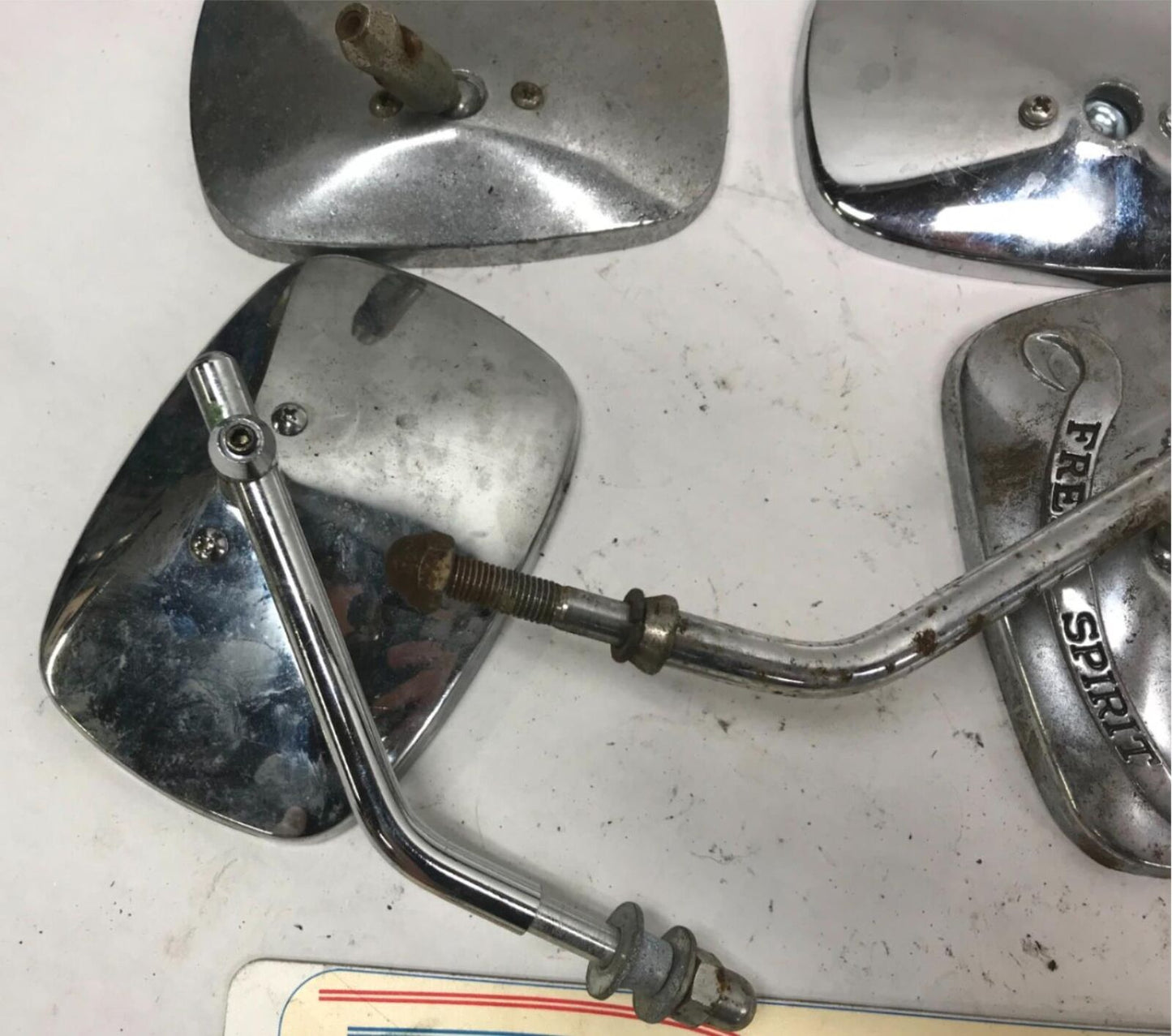 Lot of  (4) Harley Davidson aftermarket Mirrors Shovelhead Chrome Ironhead