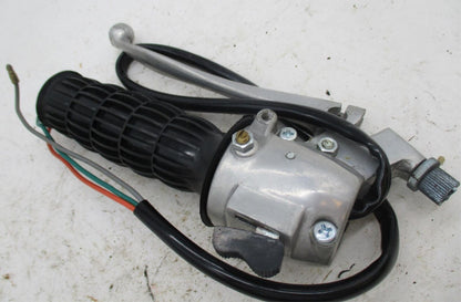 Vintage Motorcycle Clutch Lever Assembly w/ Perch & Switch Housing Wiring 7/8"
