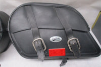 Harley Davidson Saddlemen Leather Saddlebags Luggage Bags w/ brackets Mounts