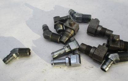 Mixed Lot of Harley Davidson Oil Hose Line Hydraulic Elbow Right Angle Joints