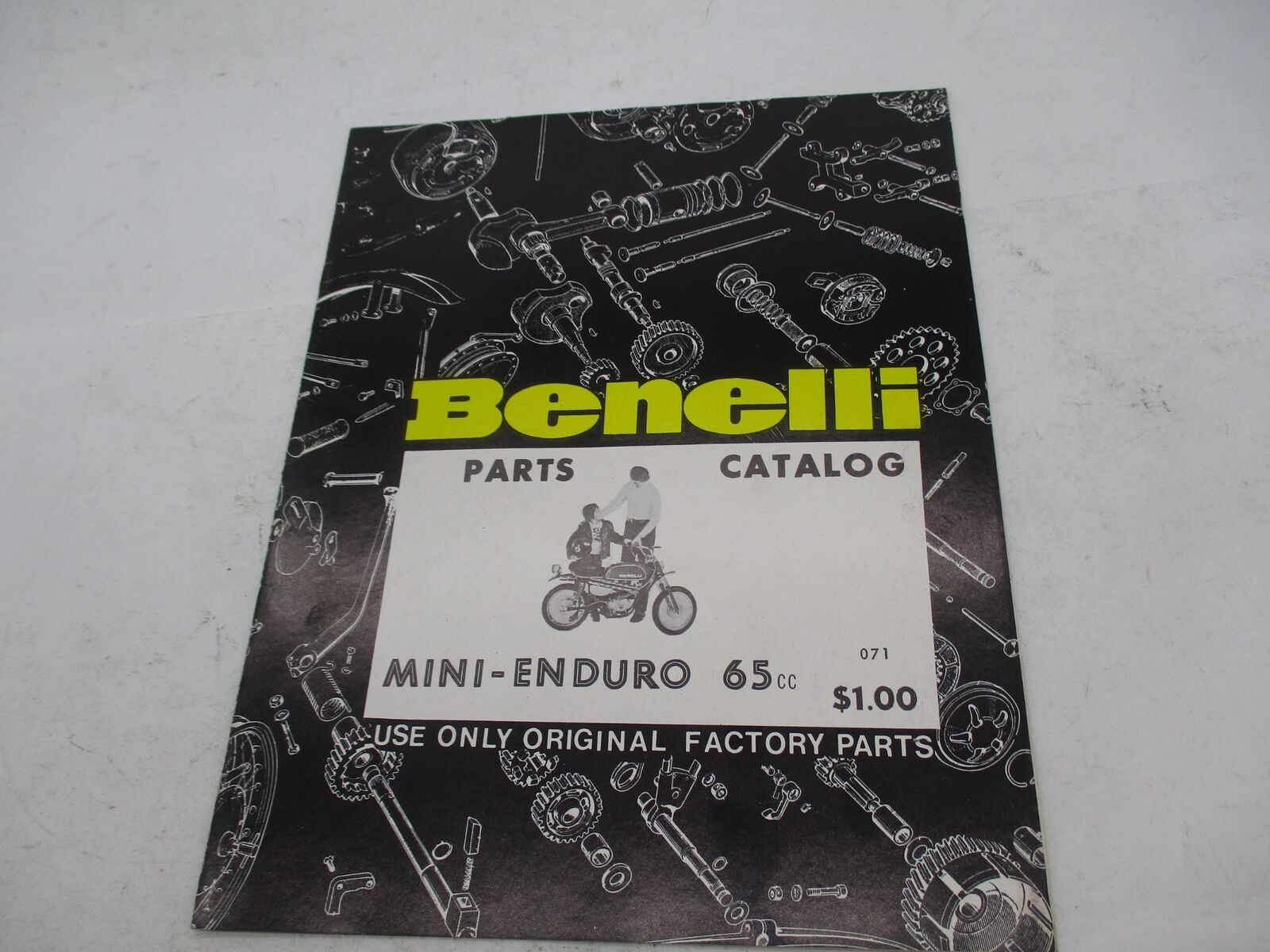 Vintage Original Benelli Mini Enduro 65cc Parts Catalog Rusty Dusty Parts
