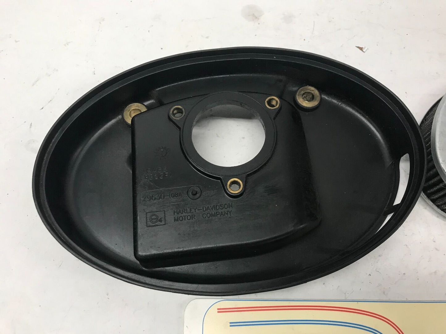 Harley Davidson Air Cleaner Backing Plate & Filter 29630-08A