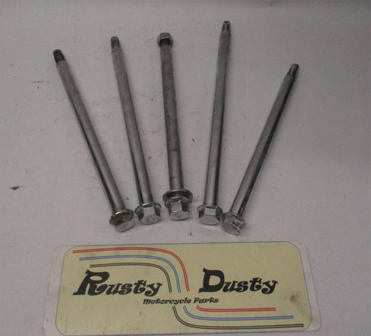 Mixed Lot of (5) Harley Davidson Chrome Wheel Front / Rear Axles #5